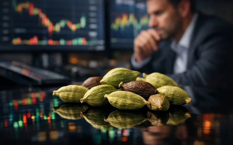 El mercado del cardamomo se mantiene en rango estrecho mientras acecha el riesgo del monzón