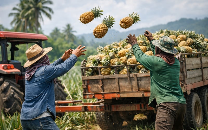 Thai and Vietnamese Dried Pineapple Prices Edge Higher on Weather Risk