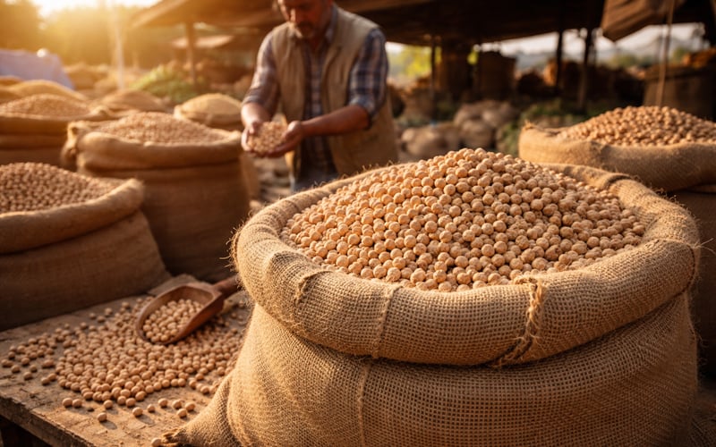 Chickpeas Market: Weak Mill Buying Meets Festive Demand Support