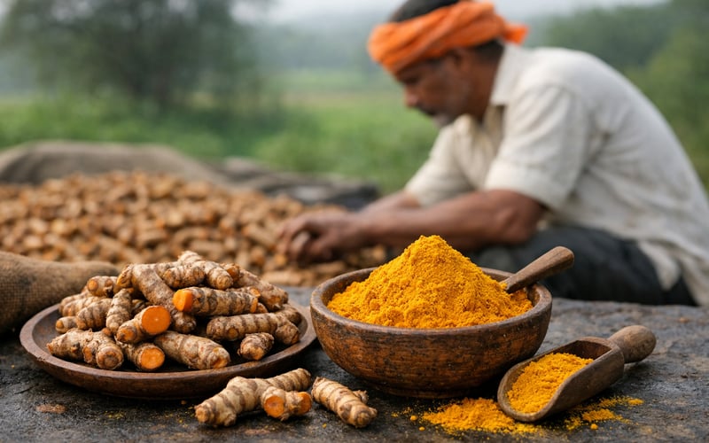 मानसूनी प्रगति और मांग की सुस्ती से बढ़त सीमित, भारतीय हल्दी की कीमतों में हल्की नरमी