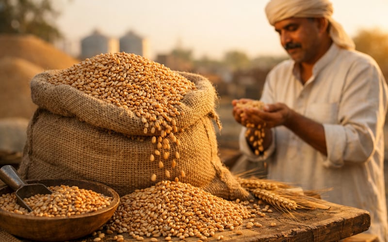 Indian Wheat Market Holds Firm as Global Prices Stabilise
