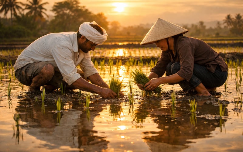 Indischer und vietnamesischer Reis bleibt stabil, während Monsun- und El‑Niño‑Risiken drohen