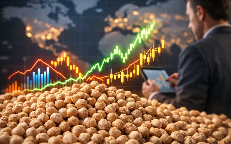 Chickpeas hold steady as Indian supplies tighten and Aussie risks grow
