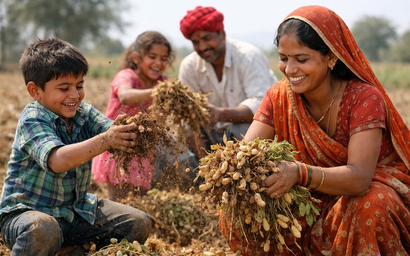 Indian Groundnut Sowing Rebounds in Rajasthan as Peanut Prices Firm