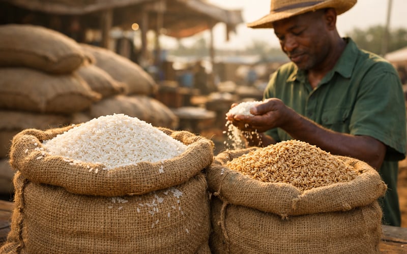 Nigeria Tilts Toward Cheaper Indian Rice as Thai Premium Widens