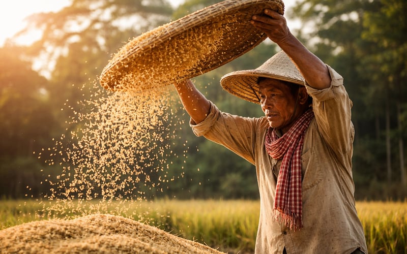 Rice Futures Ease but Asian FOB Prices Stay Firm on Weather and Policy Risks