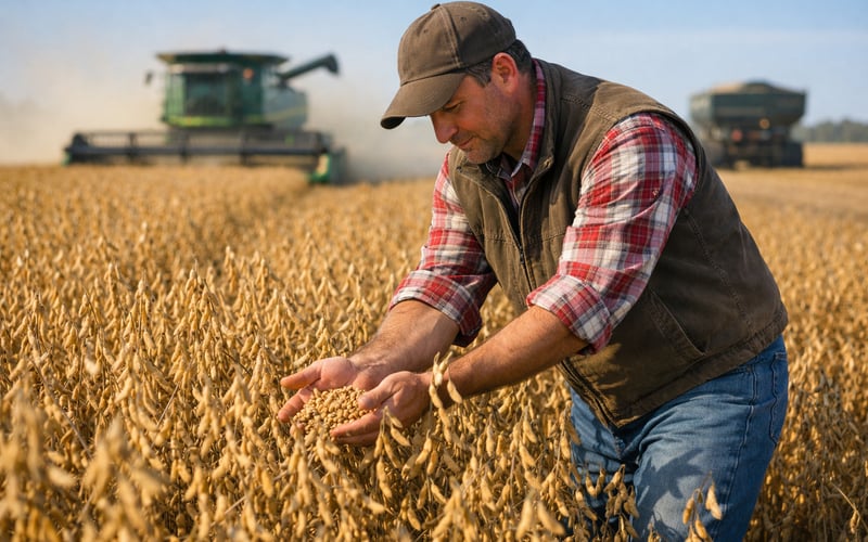 Soybeans Rebound as Futures Rally and Vegoil Complex Stabilises
