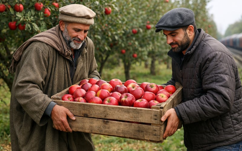 Kashmir’s New “Apple Train” Redraws India’s Fresh Apple Supply Lines