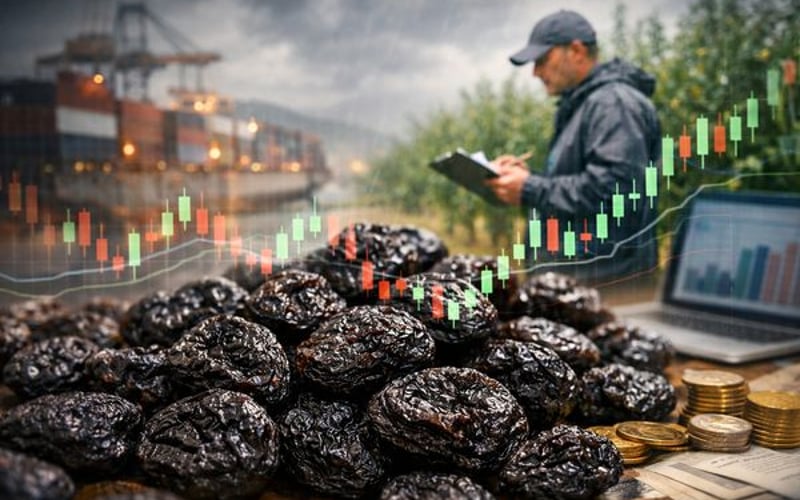 智利干梅价格稳固，天气系统影响种植区域