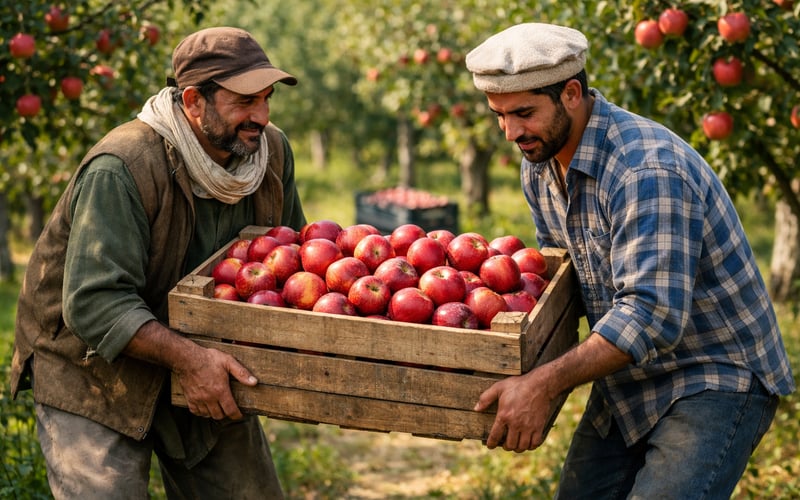 Kashmir Apple Prices Surge as Early Harvest Tests Market’s Nerves