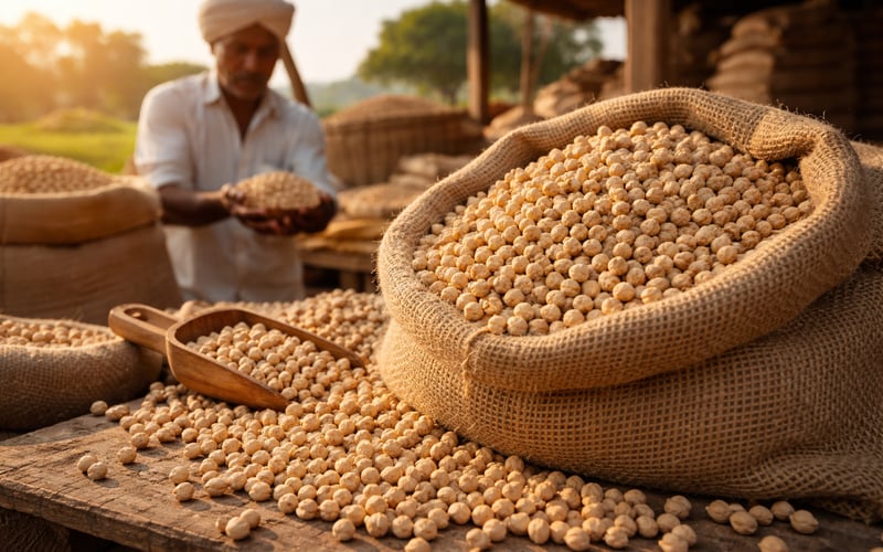 Indian Chana Rally Tightens Global Chickpea Balance