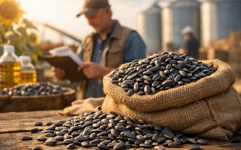 Sunflower Market Softens as Oilseed Complex Tracks Weaker Energy