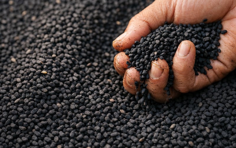 Nigella Seeds Edged Lower as Egypt–India Spread Narrows