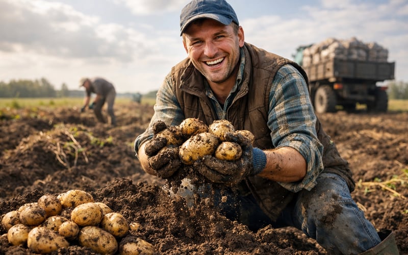 Ukrainian Potato Prices Slide as Harvest Surges, Starch Market Stays Calm