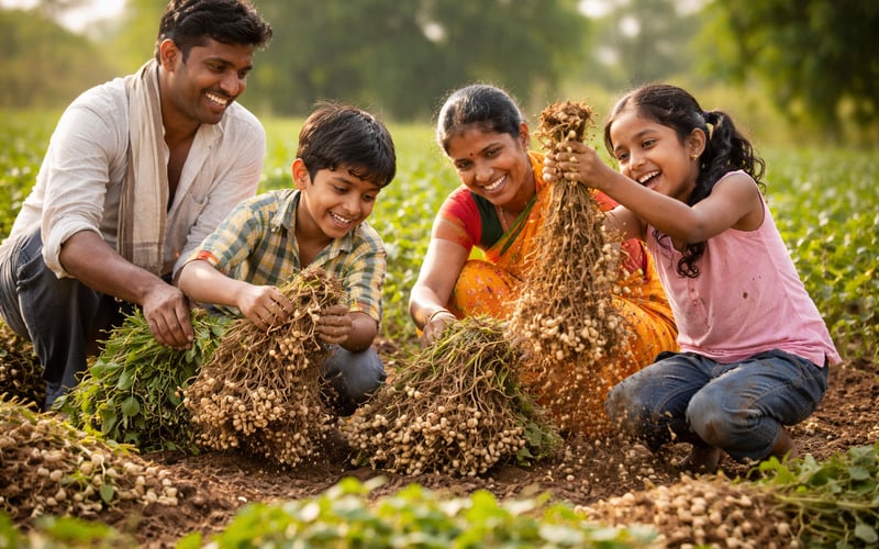 Indian Peanuts: Gujarat Crop Shock Tightens Kharif Balance