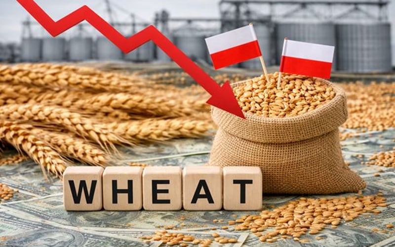 El mercado de trigo de Polonia bajo presión: Aumentan las existencias antes de la cosecha