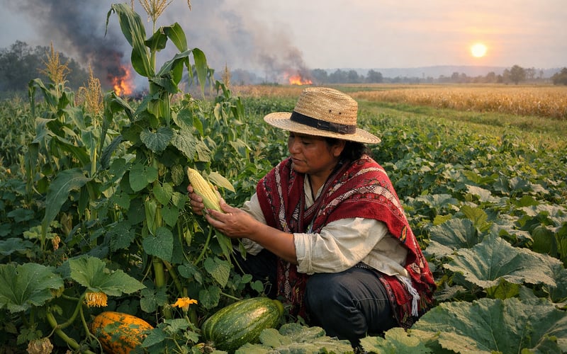 Corn caught between cooler US Midwest and burning French fields