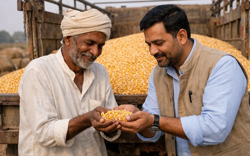 Indian Maize Market Firms as Kharif Sowing Shrinks and Demand Stays Strong