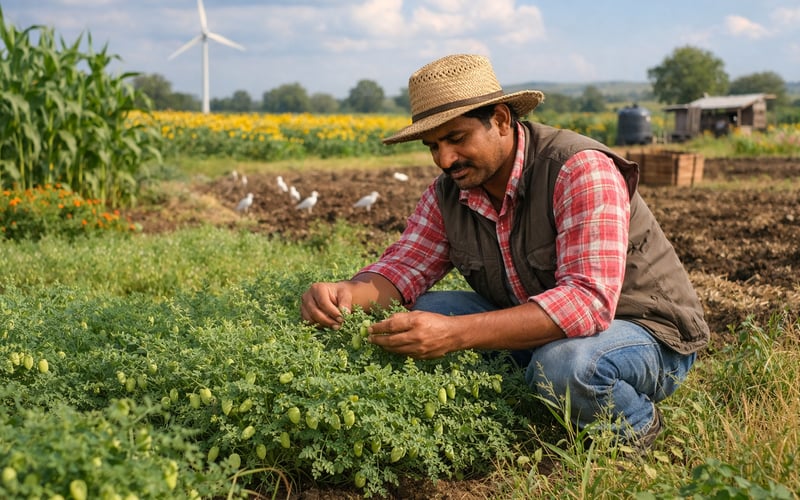 Indian Chickpeas Edge Higher on Weather Relief and Steady Demand