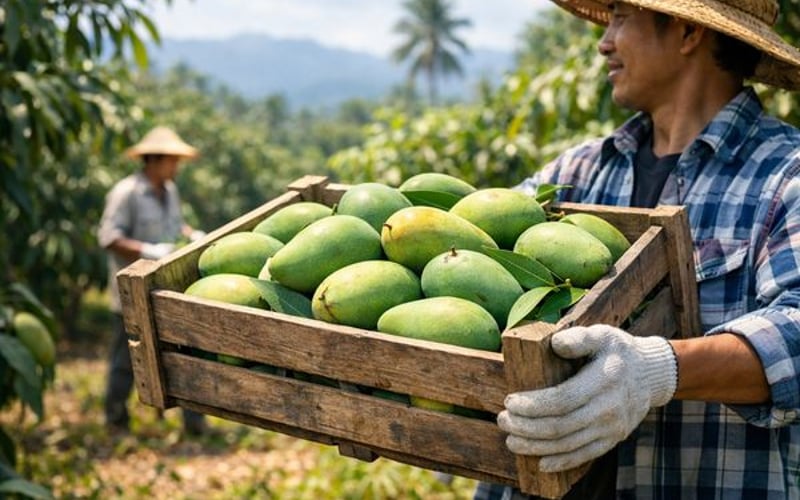 Ceny suszonego mango nieznacznie spadły, gdy Wietnam i Tajlandia przetrwają burzową pogodę