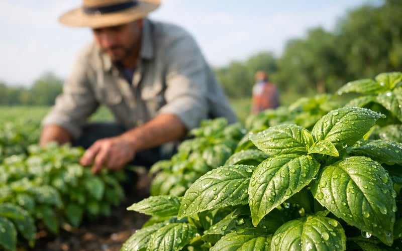 Egyptian Basil Flat, Indian Basil Firm Amid Mixed Monsoon Signals