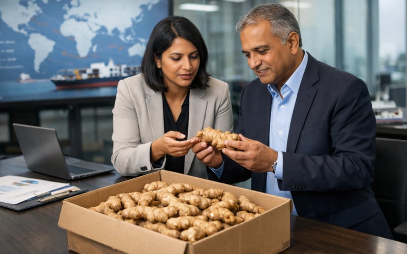 Indian Ginger Under Pressure as Demand Stays Soft Despite Stable Prices