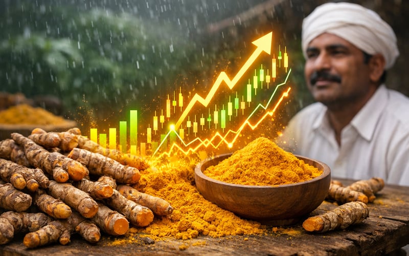 Indian Turmeric Edges Higher as Monsoon Rains Support New Crop