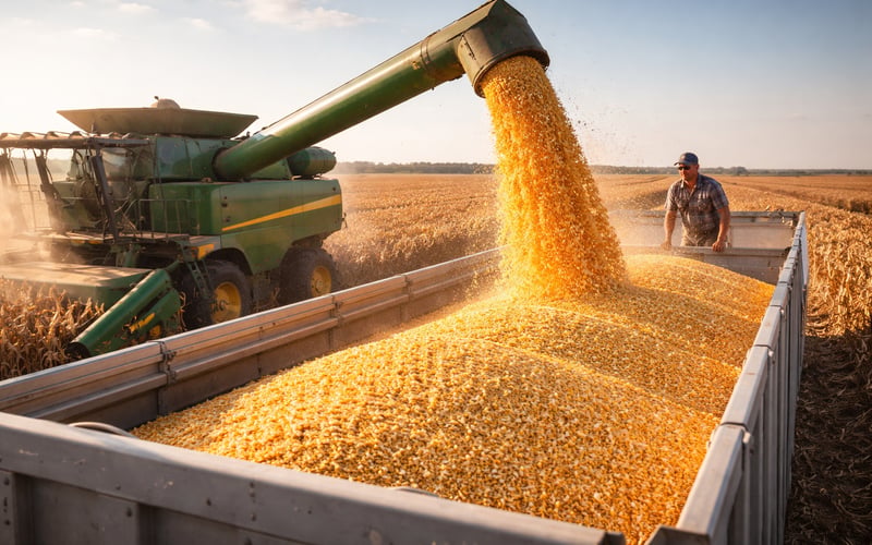Corn Market Softens as Harvest Pressure Builds and Black Sea Flows Recover