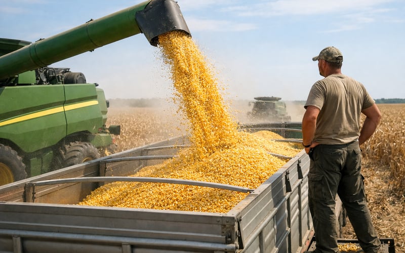 Ukrainian Corn Edges Lower in Odesa as Heat Builds and Farmers Hold Stocks