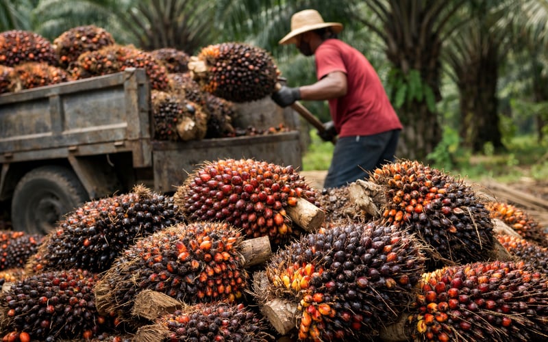 Palm Oil Drifts Lower as Softer Demand Offsets Indonesian Export Risk