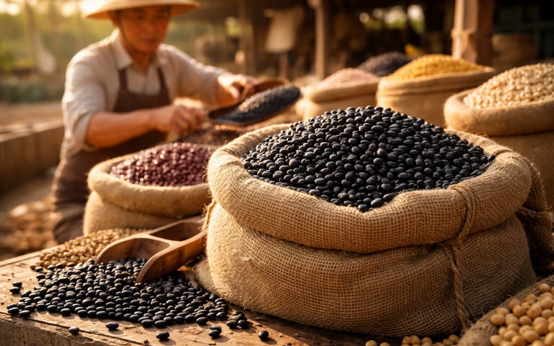 China Black Bean Market Steady Amid Ample Supply and Soft Demand
