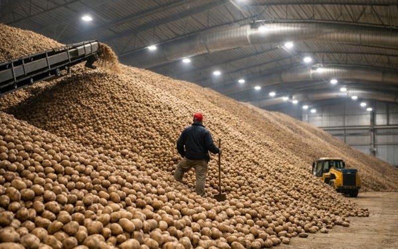 Indischer Kartoffelüberschuss drückt die Preise, während sich die Stärke in Europa entspannt