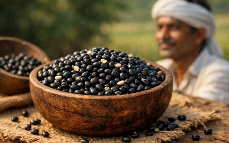 Grão-de-bico Preto Indiano (Urad) se Recupera com Importações Birmãs Caras