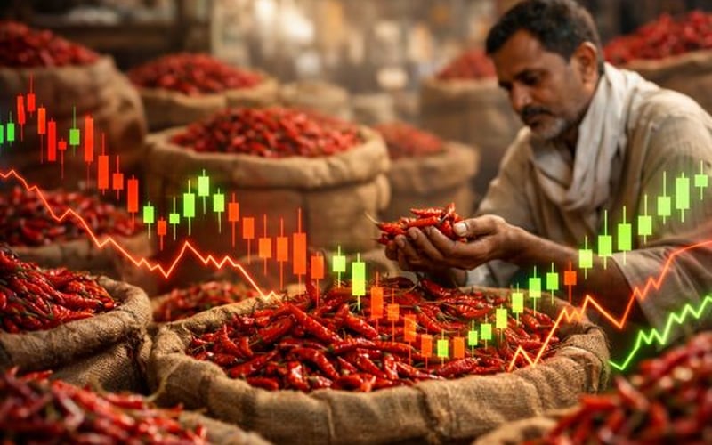 Indian Chilli Prices Hold Firm as New Crop Flows Steady from Andhra Pradesh