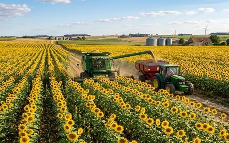 Colheita recorde da Argentina remodela um mercado global de óleo de girassol ainda apertado