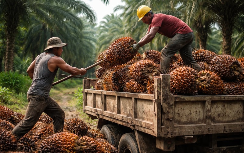 Palm Oil Market Softens as Malaysian Stocks Climb and India Eyes Duty Cuts