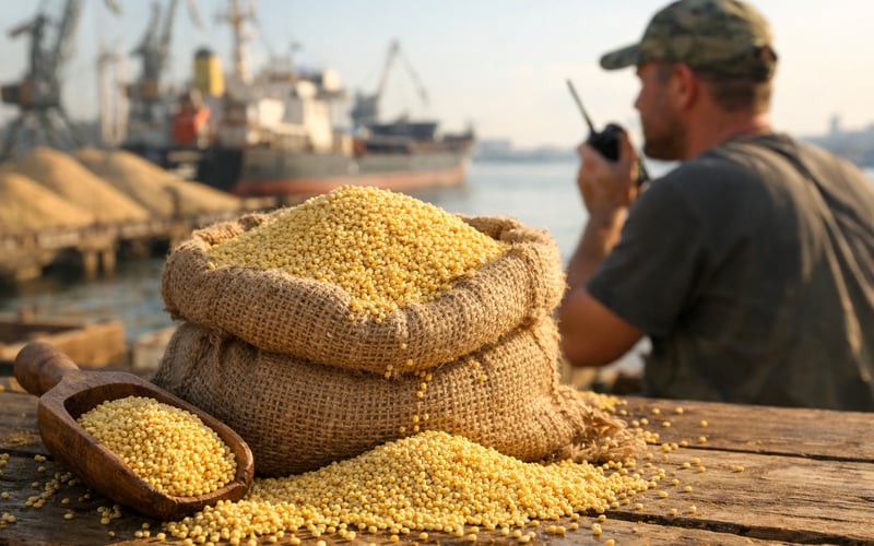 Ukrainian Millet Slips as Odesa Port Risk Climbs and Exports Re‑Route