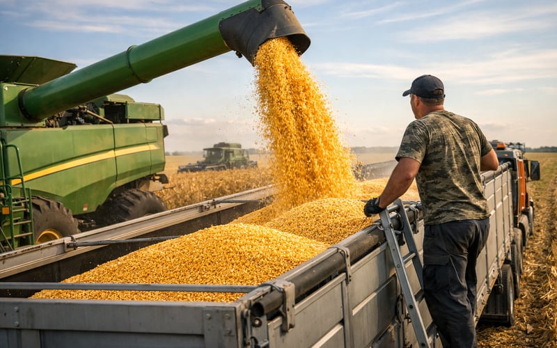 Ukraine Corn Market Slides on Softer Export Prices Despite Firm Demand