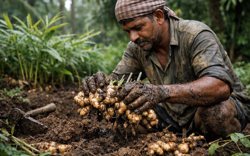 Les prix du gingembre sec indien restent fermes alors que les risques de mousson se profilent