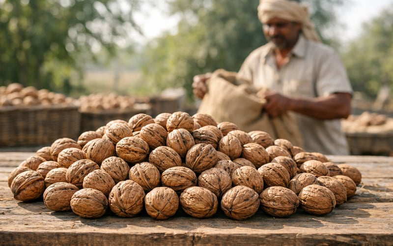 Walnut Kernels Firm as Indian Festive Demand Meets Tight Offers