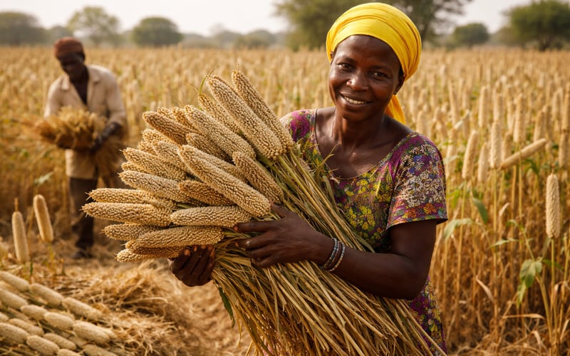 Feed Demand Lifts Pearl Millet Prices Despite Heavy New-Crop Arrivals