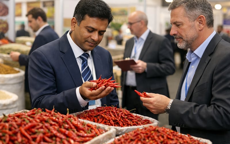 Indian Chilli Market Holds Range as Big Stocks Cap Upside