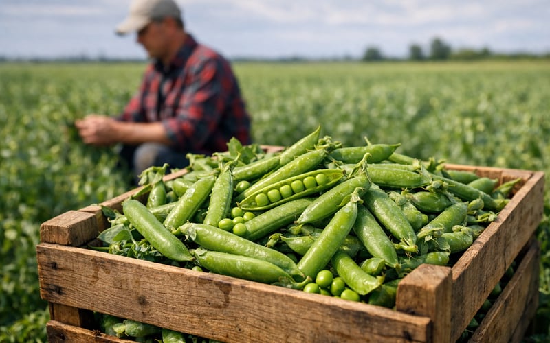 Canadian Pea Area Shrinks but Moisture Supports Yields – Market Cautiously Firm