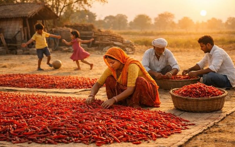 भारतीय मिर्च बाजार रैली के बाद रुका, गुणवत्ता की समस्याएँ निर्यात को प्रभावित करती हैं