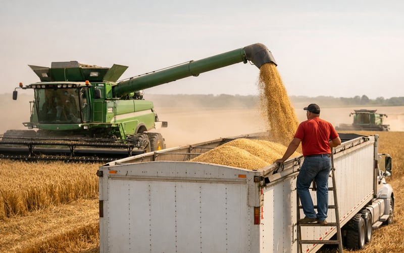 Wheat prices soften in DE and UA as harvest pressure meets export risks