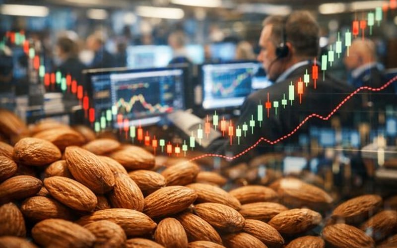 Mandeln Kernels Halten Stand, Während Wetterrisiken In den USA und Spanien Zunehmen