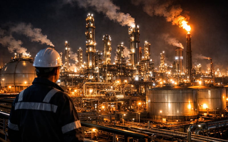 Choque em Hormuz se Espalha do GNL para o Petróleo Bruto: Prêmio de Risco Mais Apertado à Frente