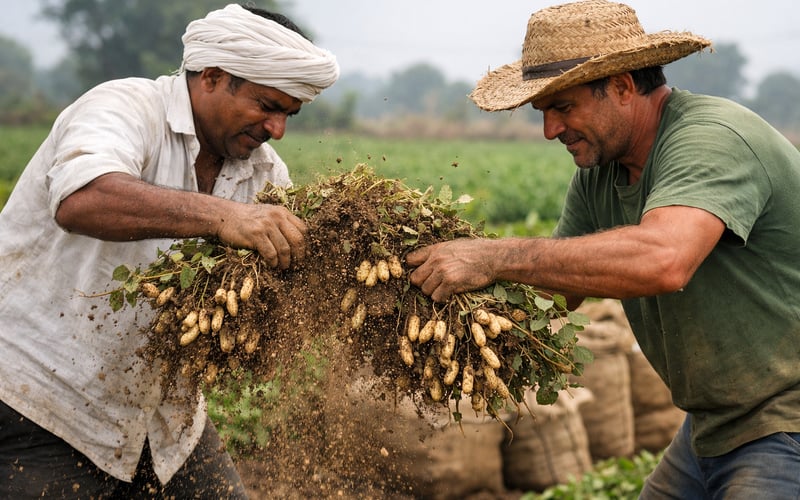 Les prix de l’arachide en Inde et au Brésil progressent légèrement à mesure que le risque lié à la mousson augmente