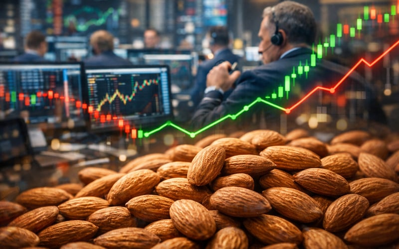 Almond Rally Extends as California Crop Tightens and Demand Holds Firm