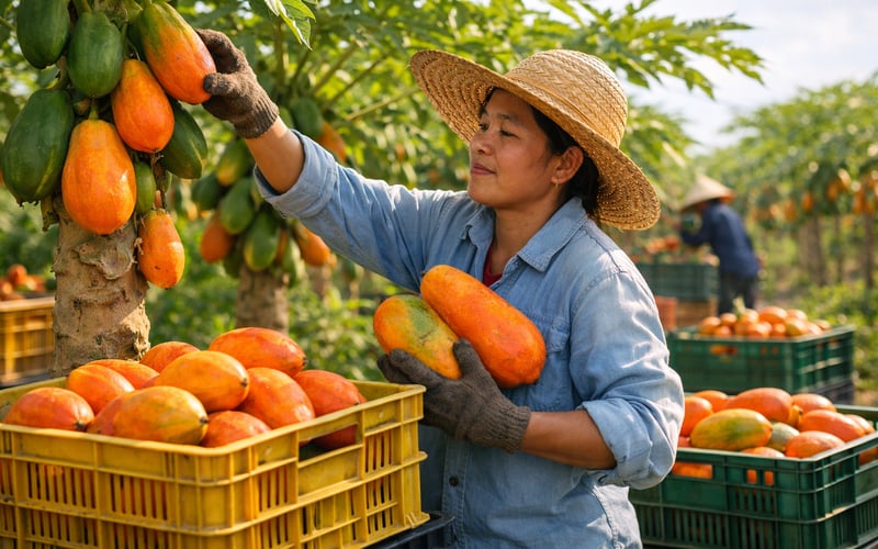 Kurutulmuş Papaya, Tayland ve Vietnam Arzının Hava Koşullarına Uygun Seyretmesiyle Hafifçe Yumuşuyor